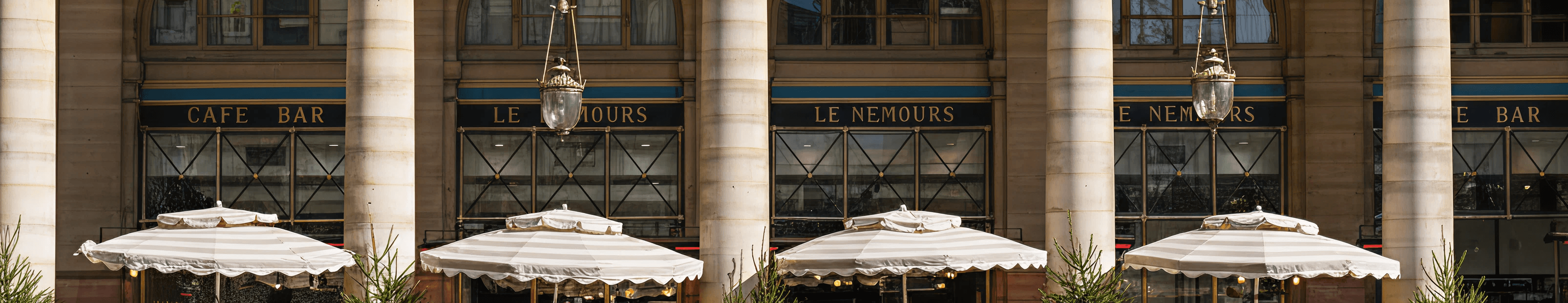 Diners at an outdoor restaurant